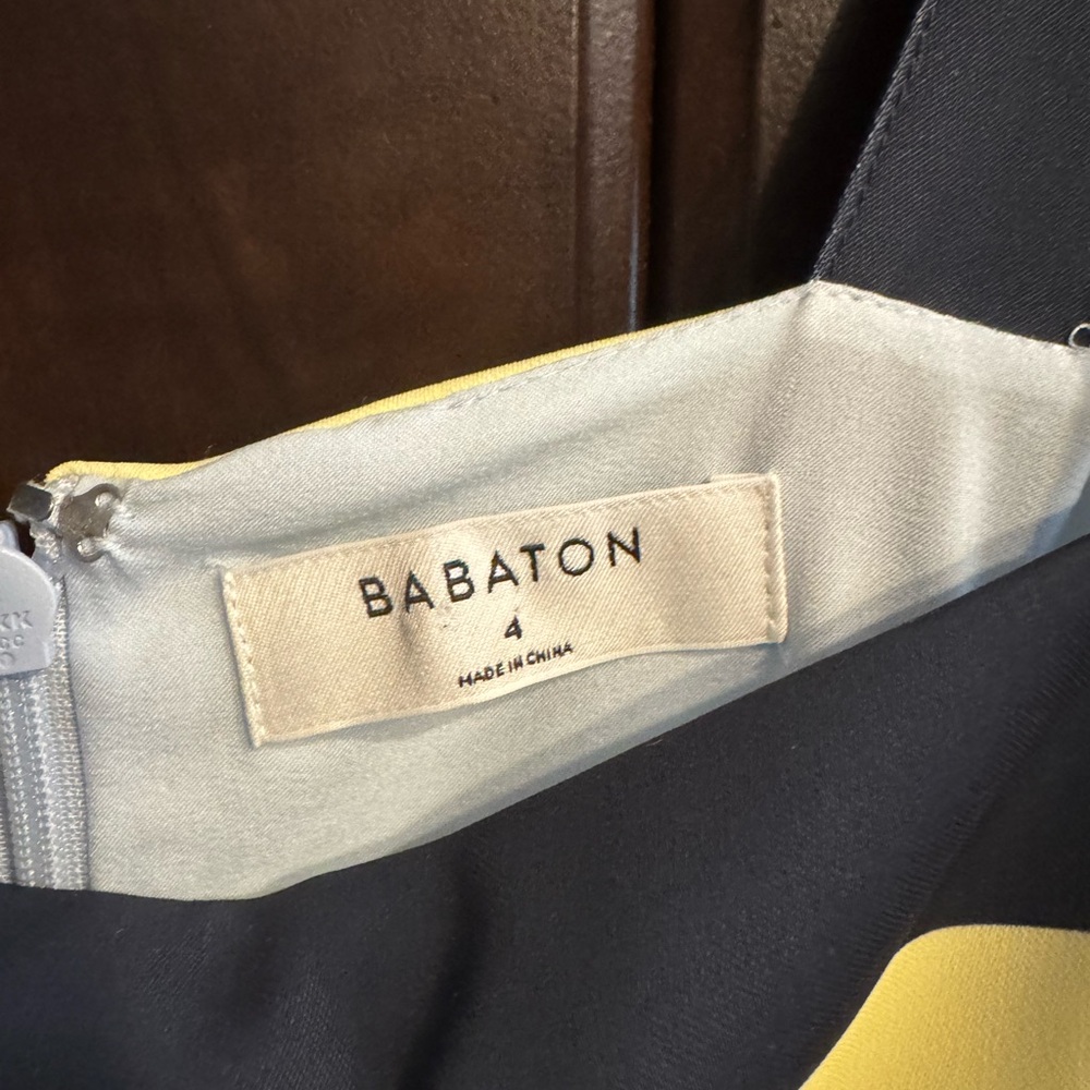 Babaton Two-Tone Dress in Yellow and Gray